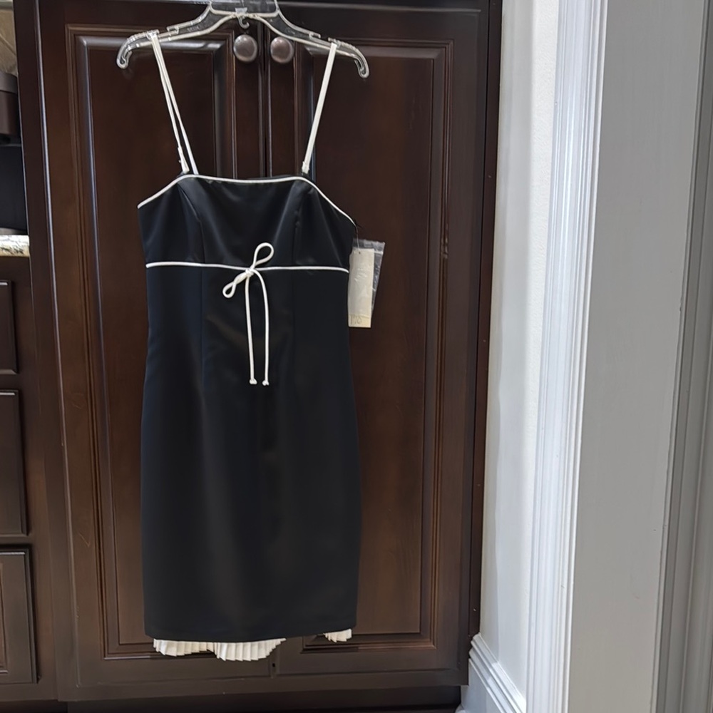 Black Mini Slip Dress with Spaghetti Straps for Night Out